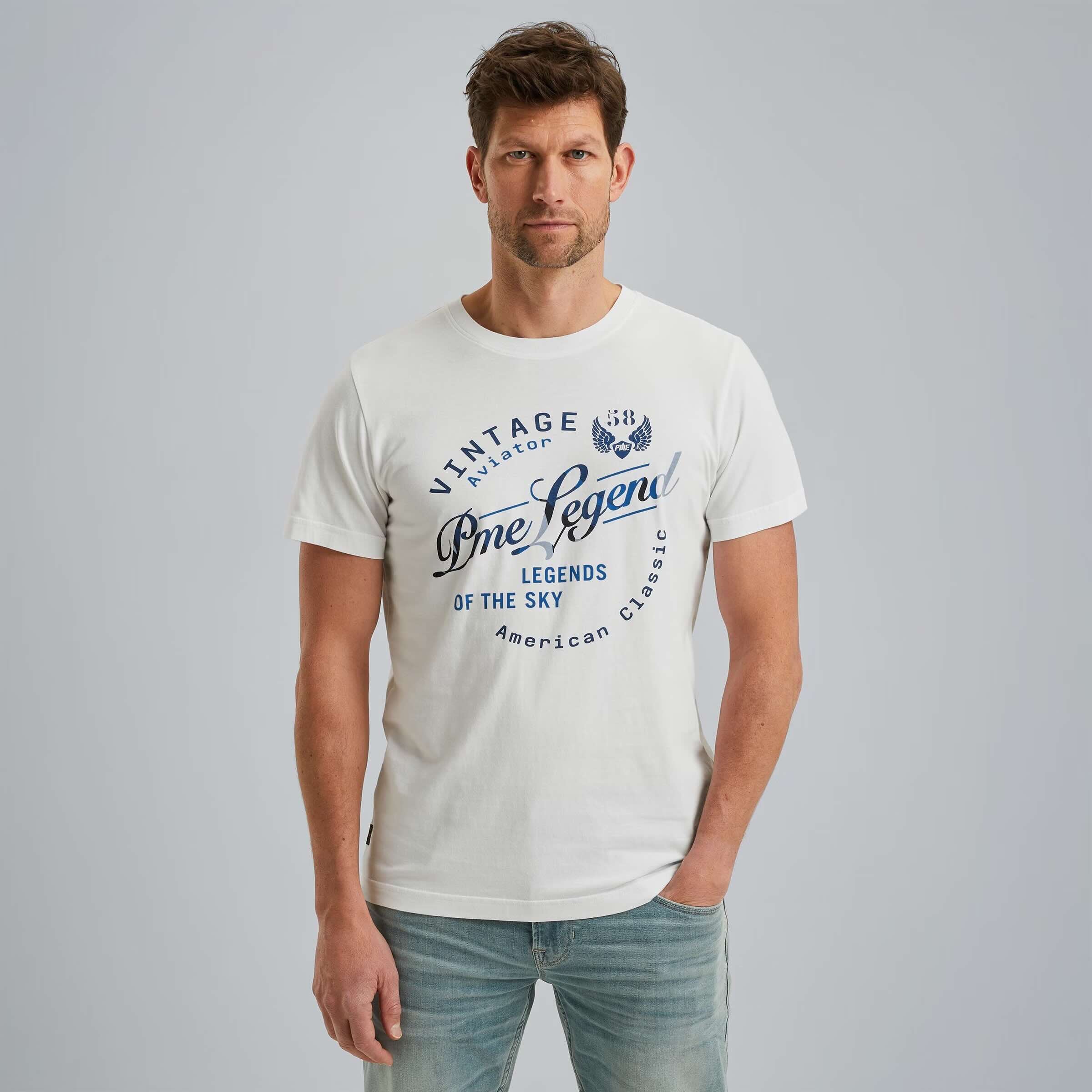 T-shirt met artwork - wit
