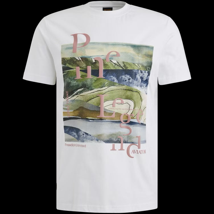 T-shirt met artwork - wit