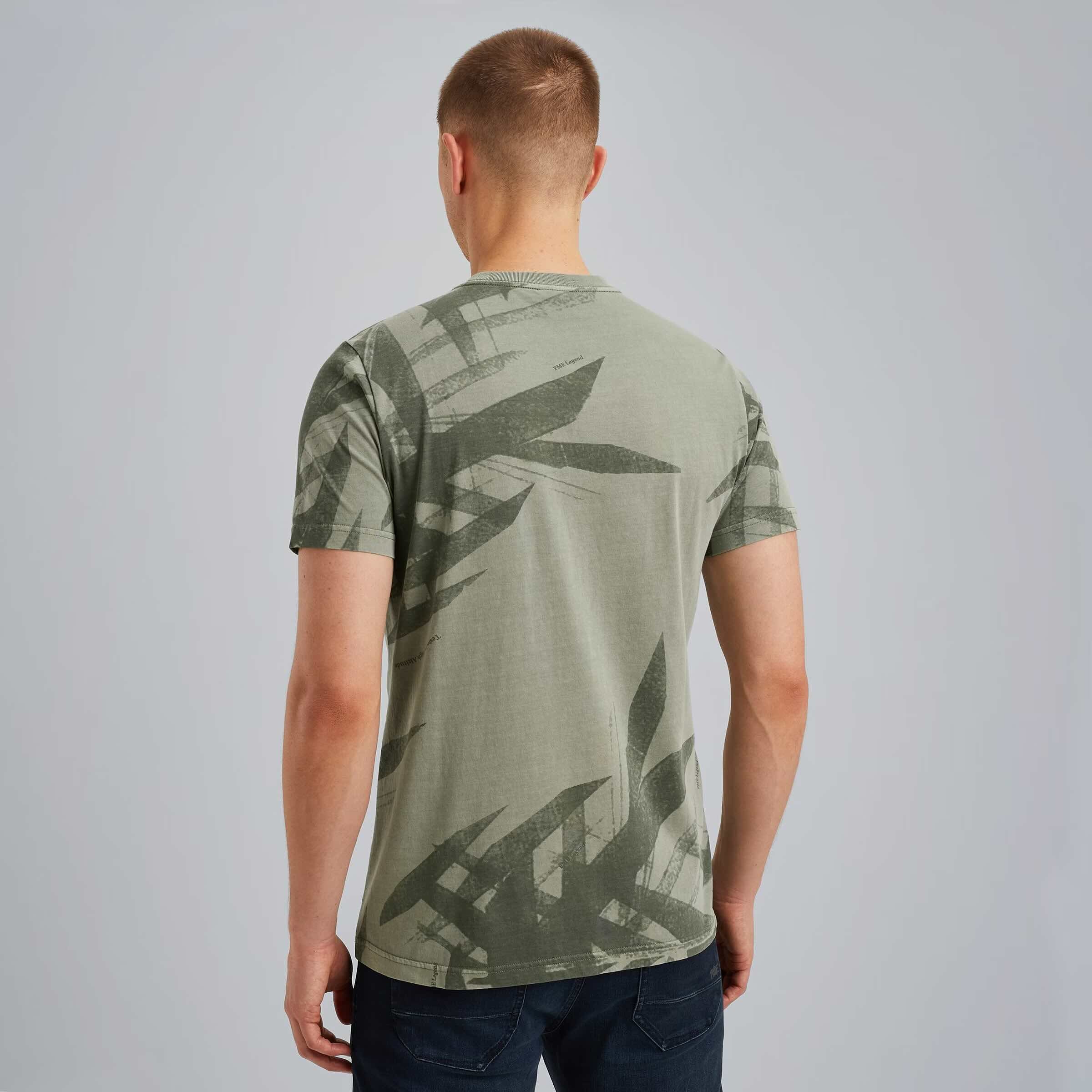 T-shirt met print - groen