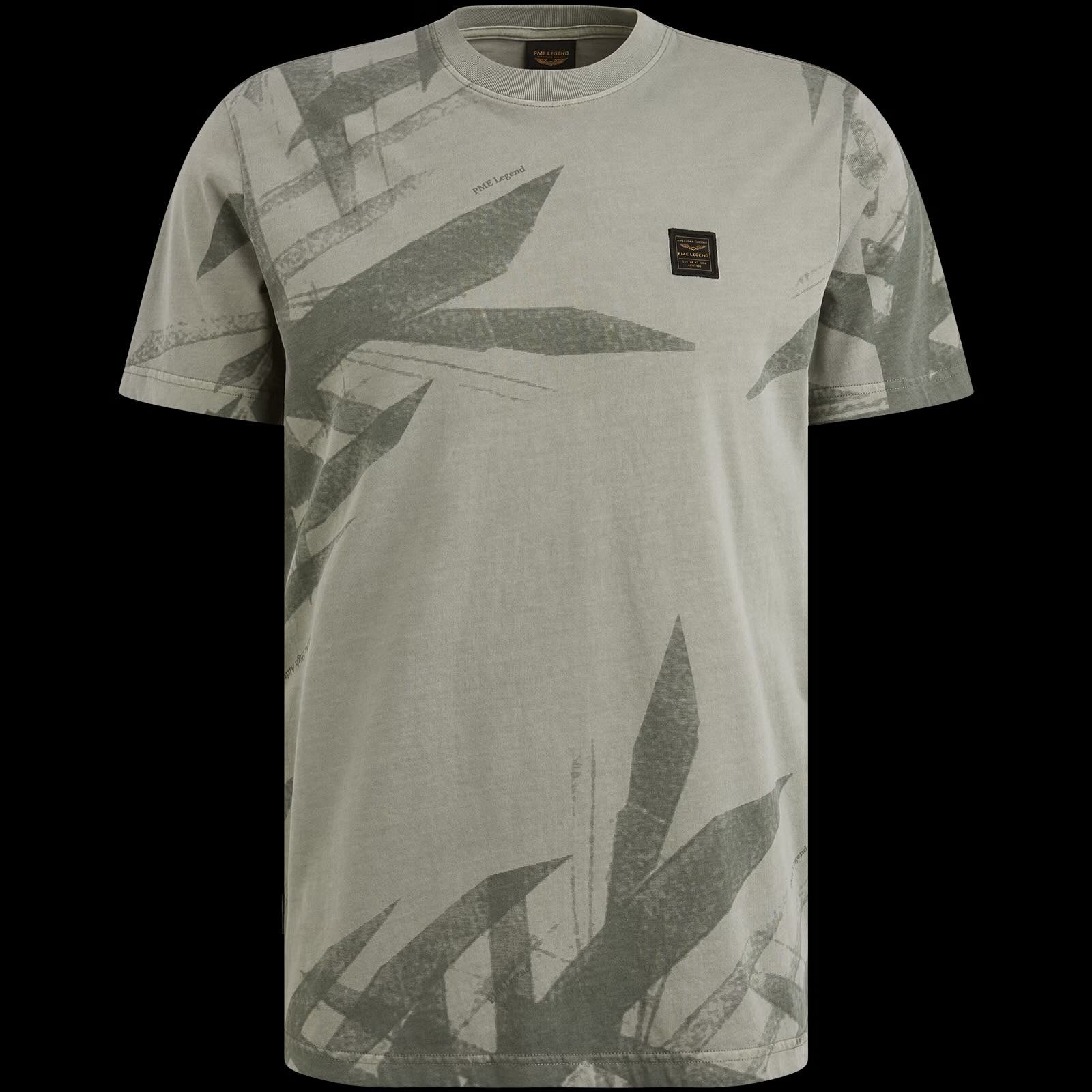 T-shirt met print - groen