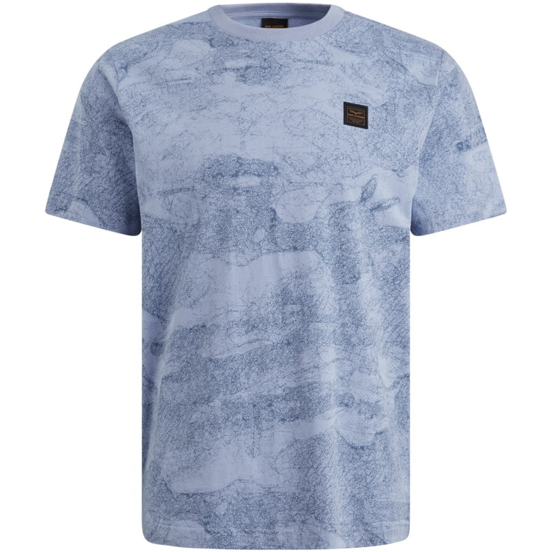 T-shirt jersey met allover print - hydrangea