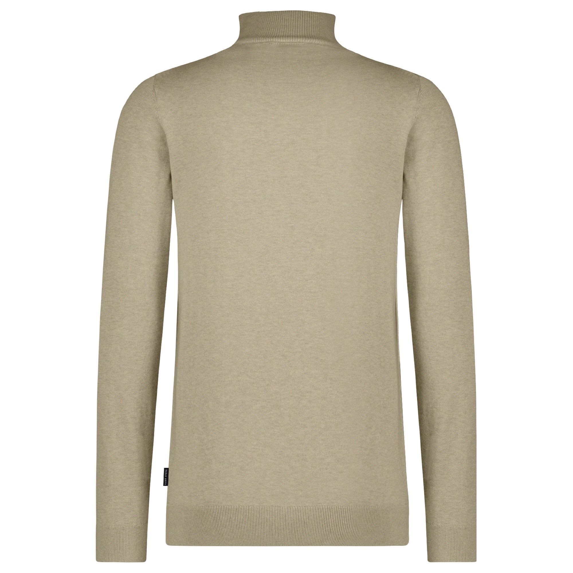 Trui Cas halfzip - beige melange