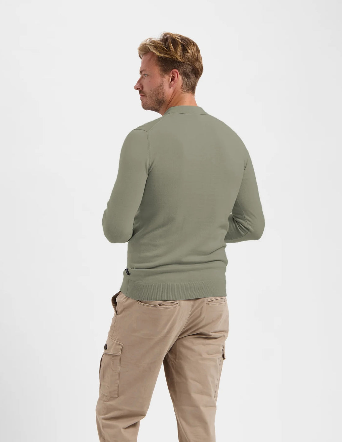 BEREND trui met polokraag - groen