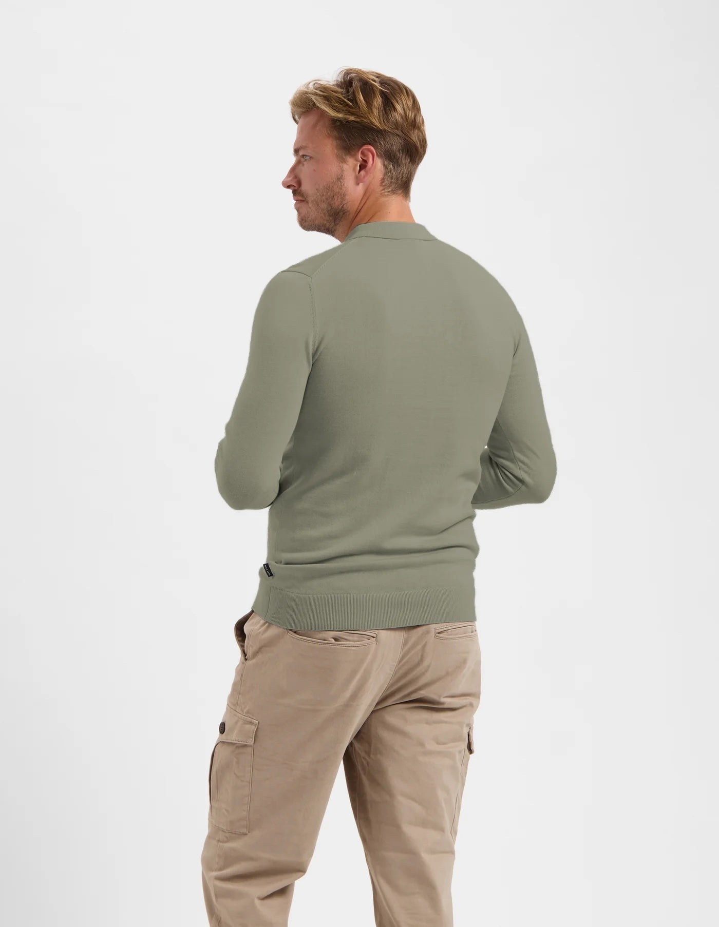 BEREND trui met polokraag - groen