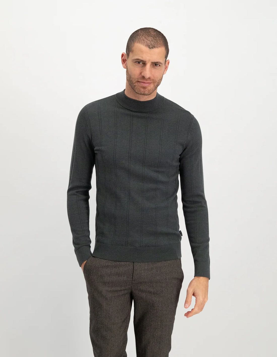 Trui SEAN met mock neck