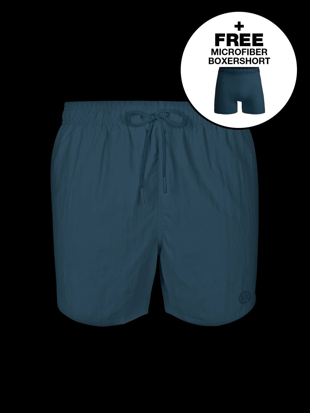Zwembroek met gratis boxershort - blauw