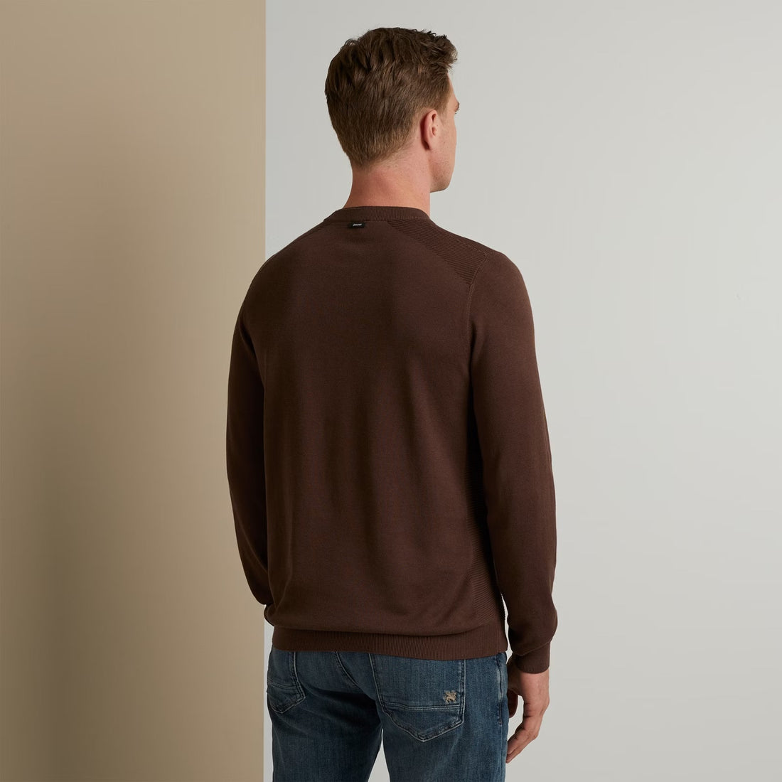 Trui ronde hals - bruin