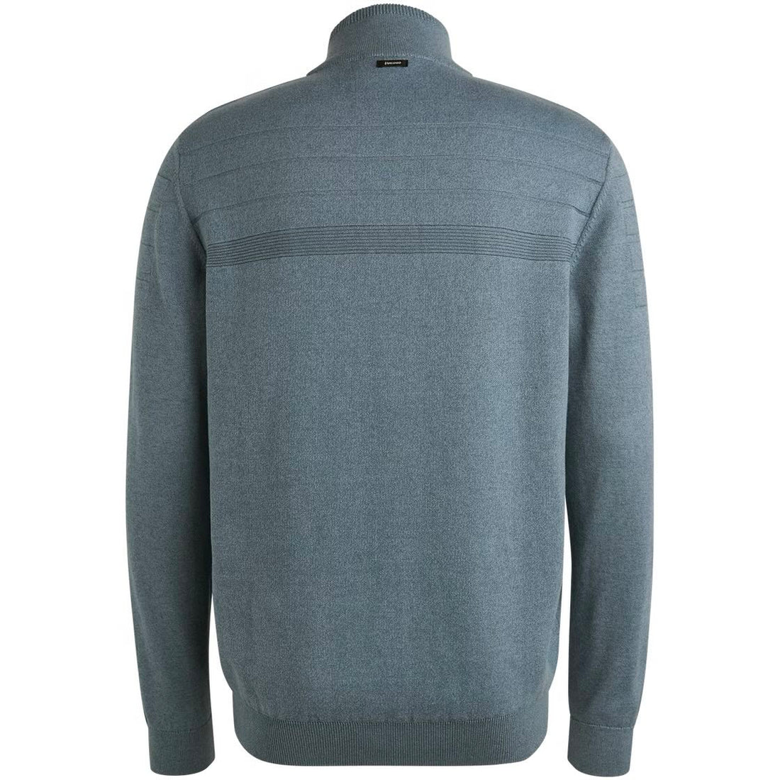 Trui patroon met halve rits - blauw