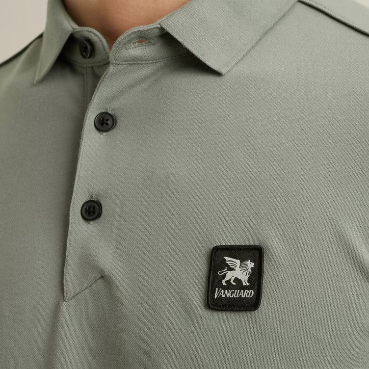 Polo pique met stretch - groen