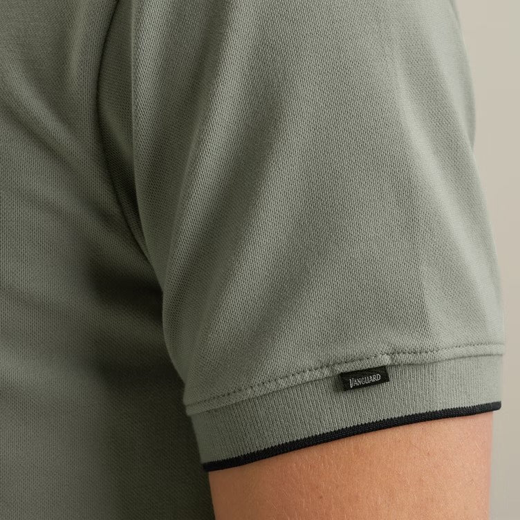 Polo pique met stretch - groen