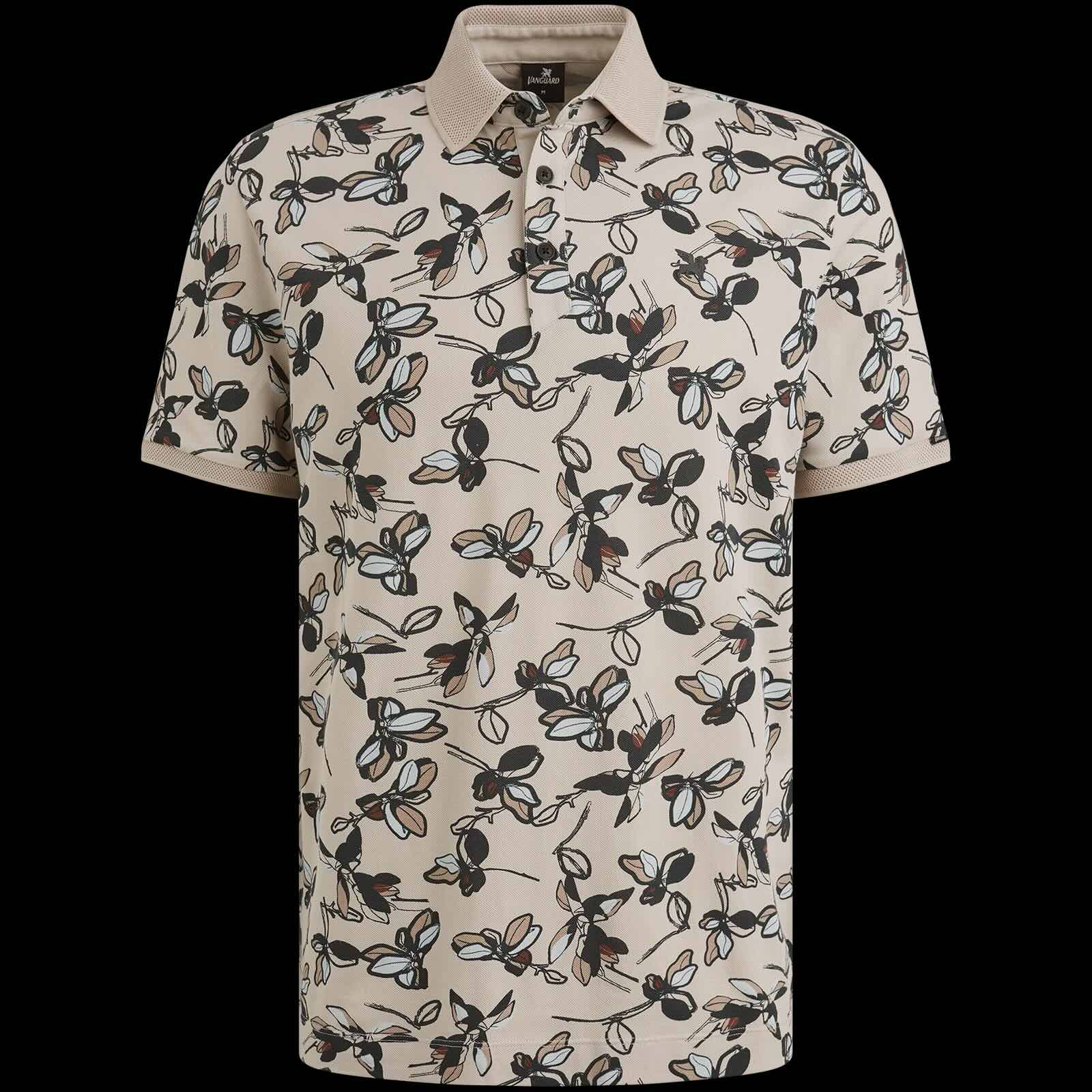 Polo allover print - beige