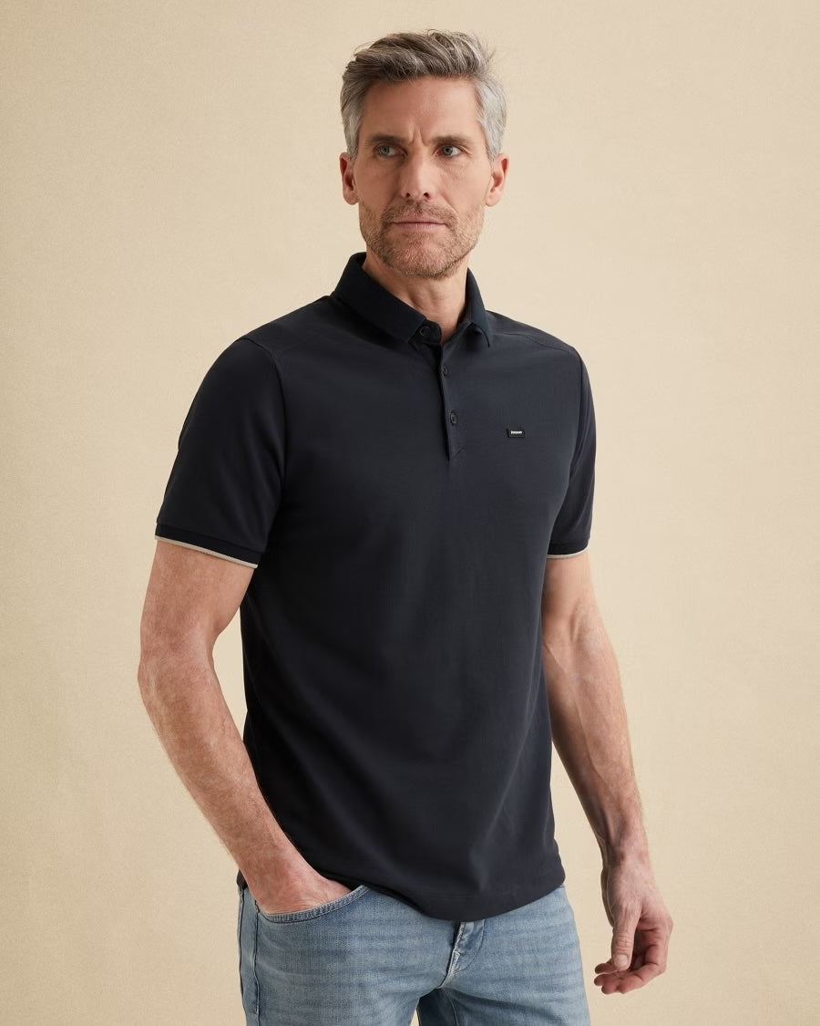 Polo piquéblend - blauw
