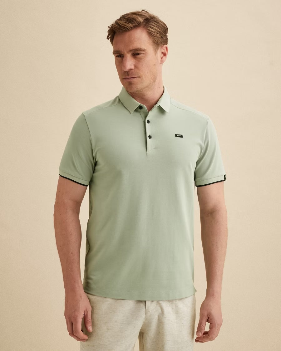 Polo piquéblend - aqua gray