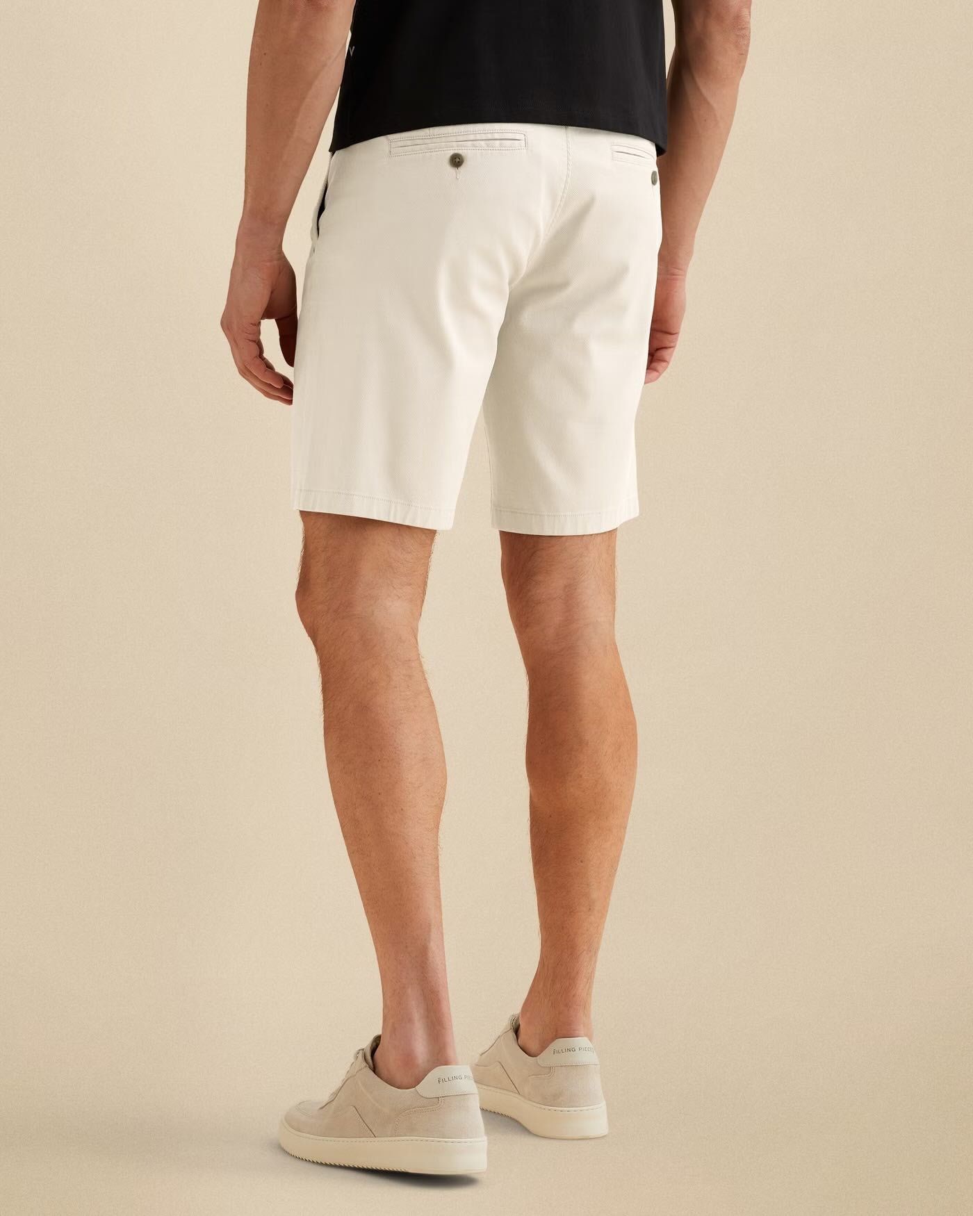 Short chino V65 - cloud dancer