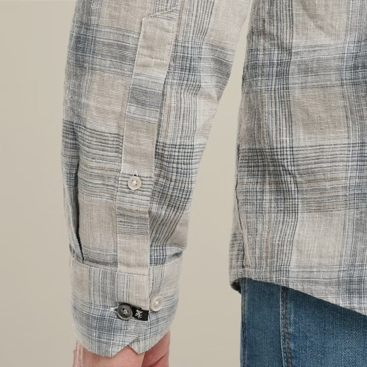 Overhemd ruit - beige