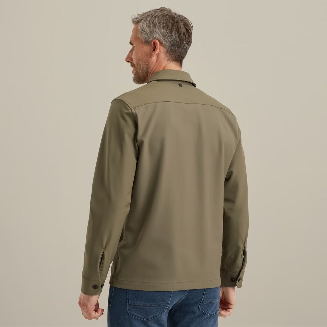 Overshirt met rits - groen