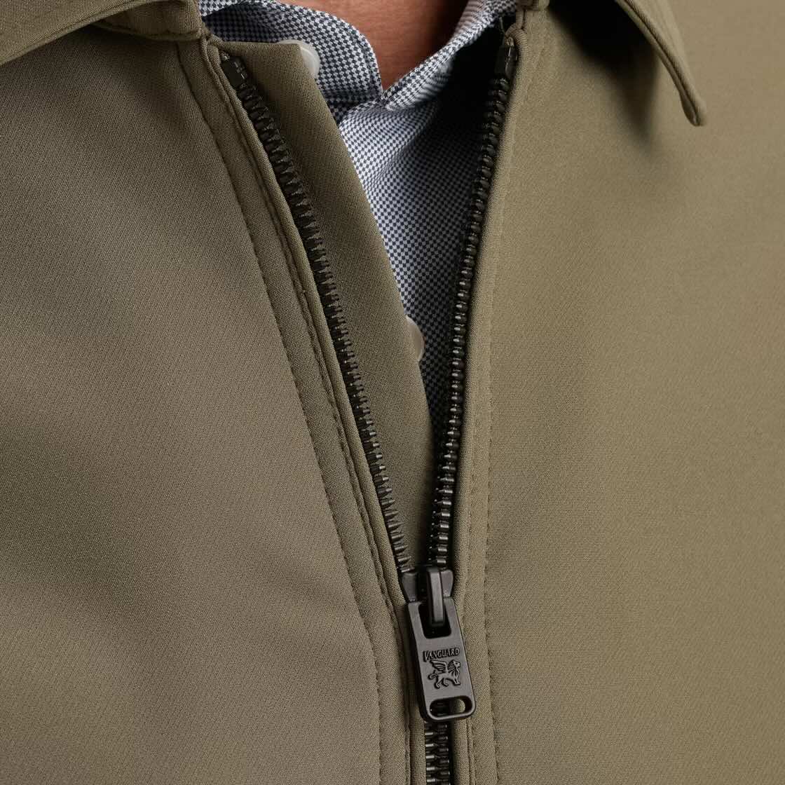 Overshirt met rits - groen