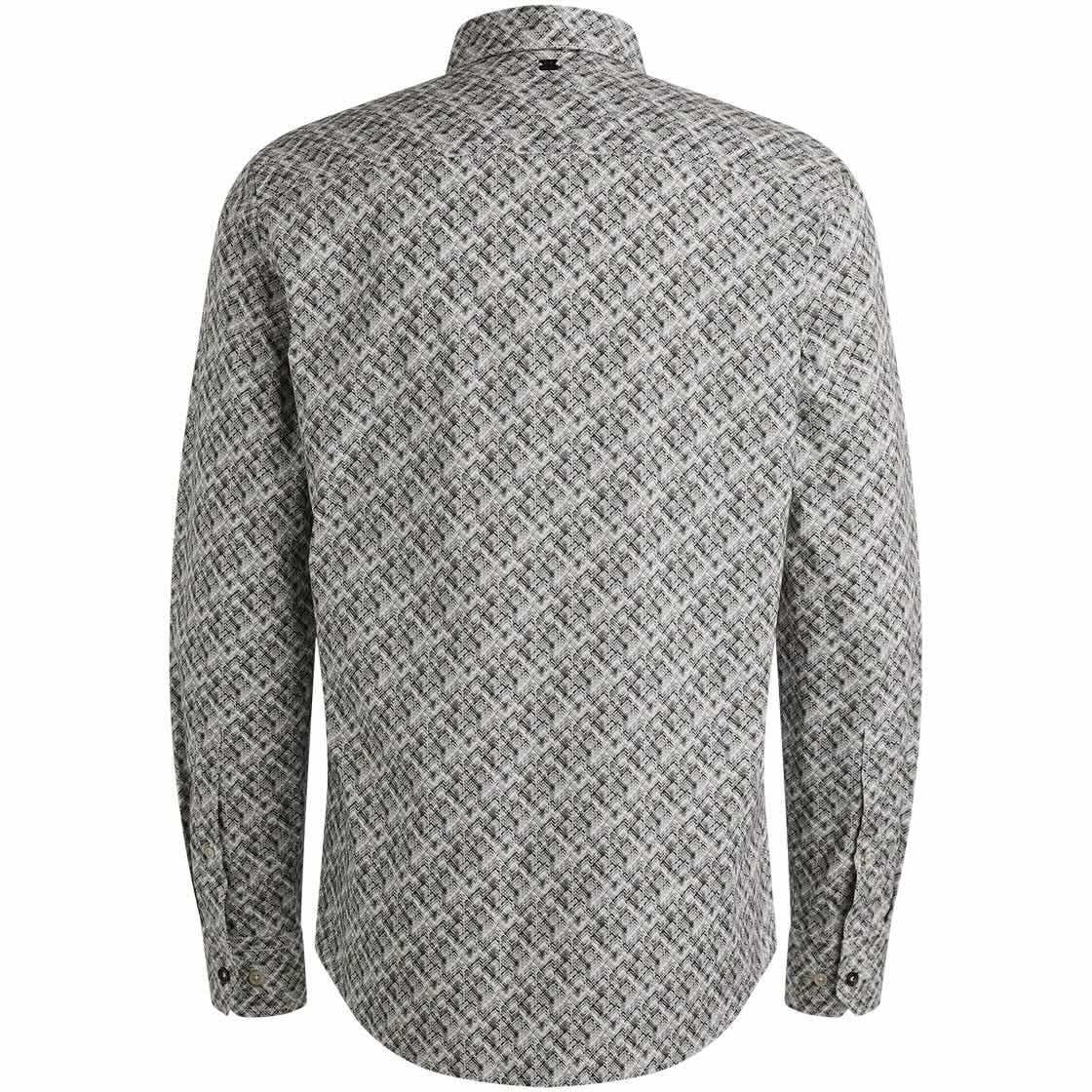 Overhemd met allover print - grijs