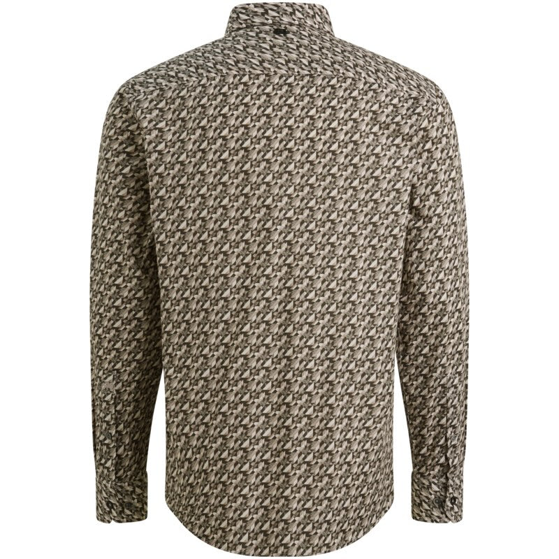 Overhemd met allover print - groen