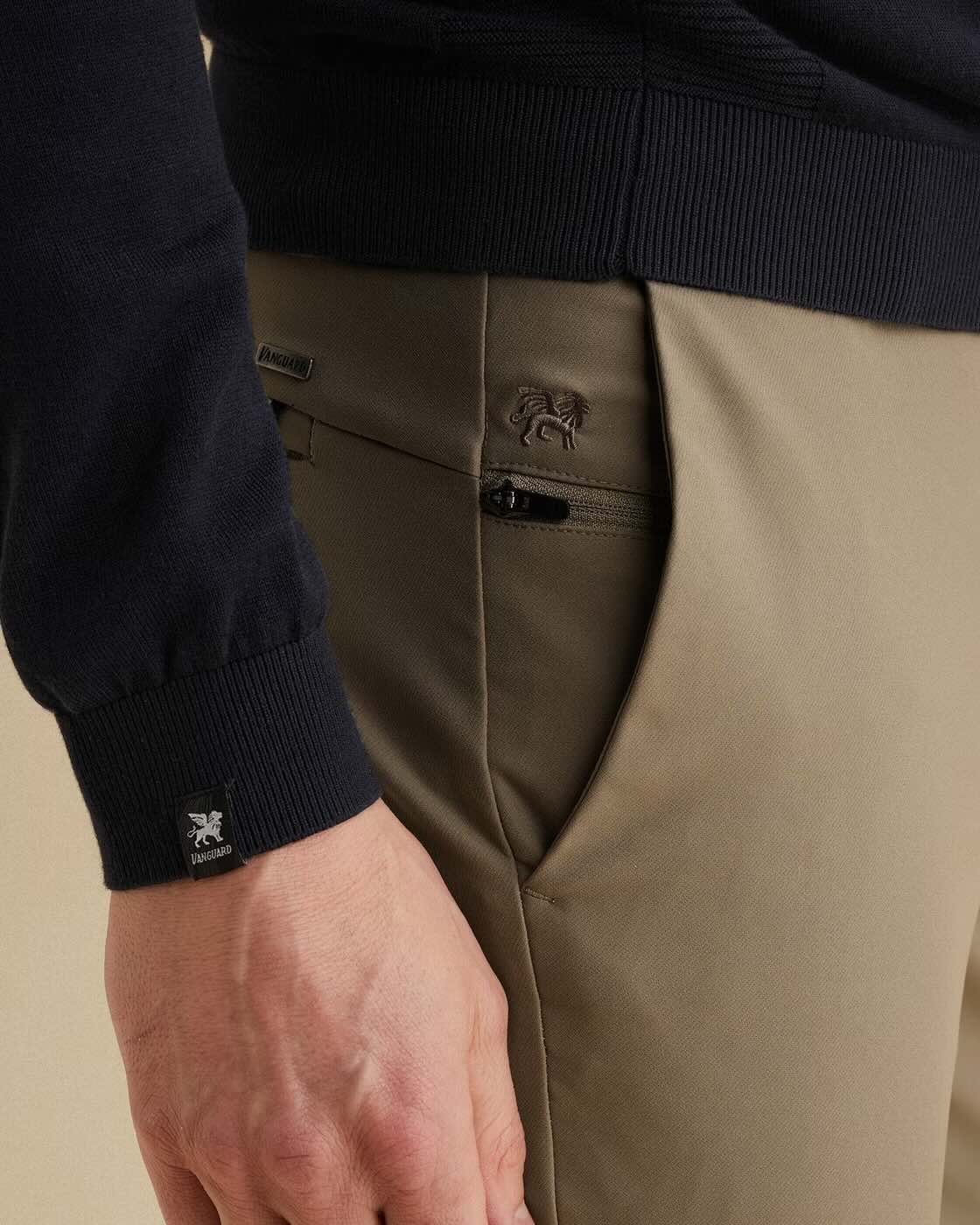 Chino V12 - donkerbeige