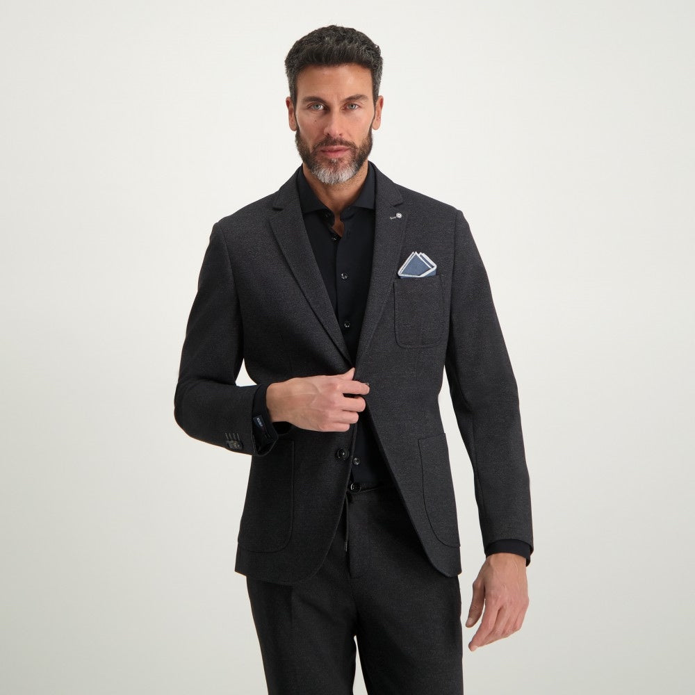 Colbert jersey - zwart