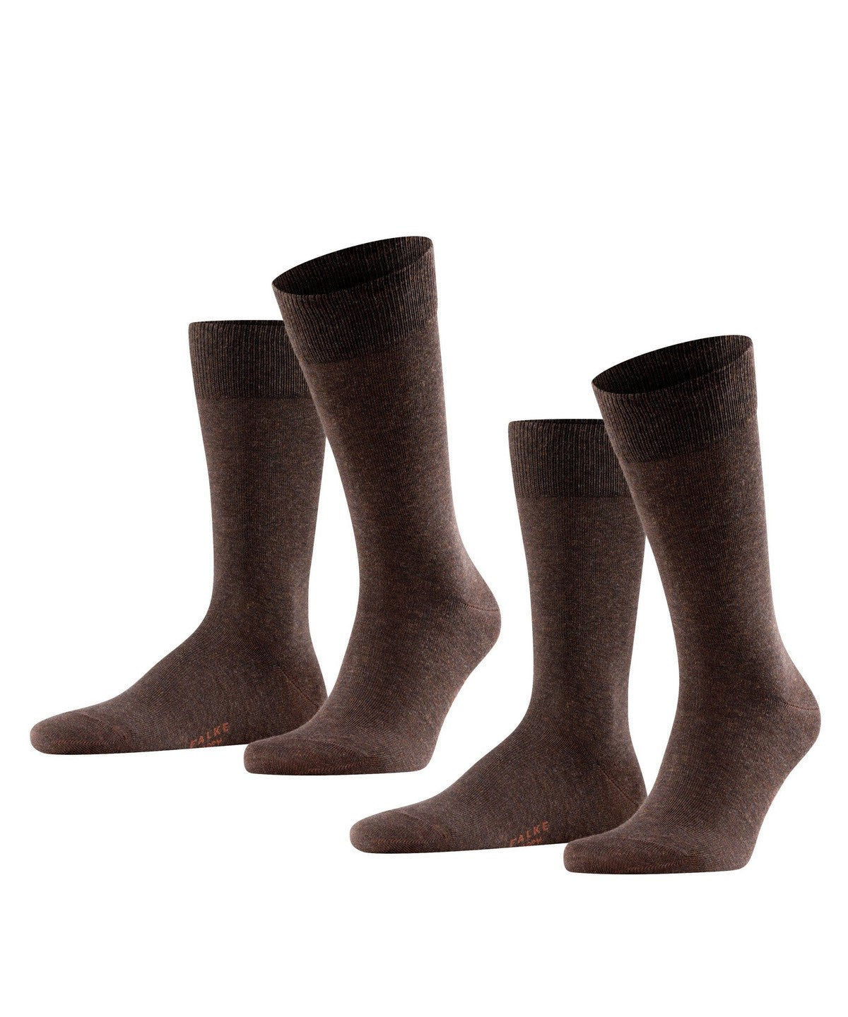 Sokken happy 2-pack dark brown