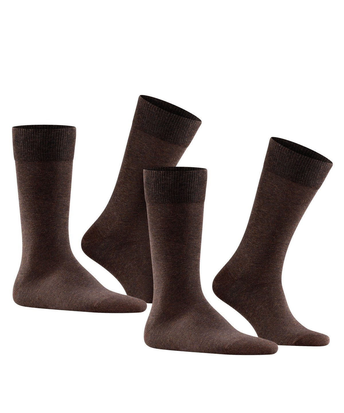 Sokken happy 2-pack dark brown