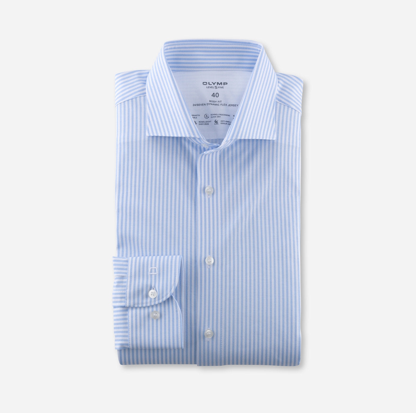 Overhemd Body Fit Level Five 24/7 Streep