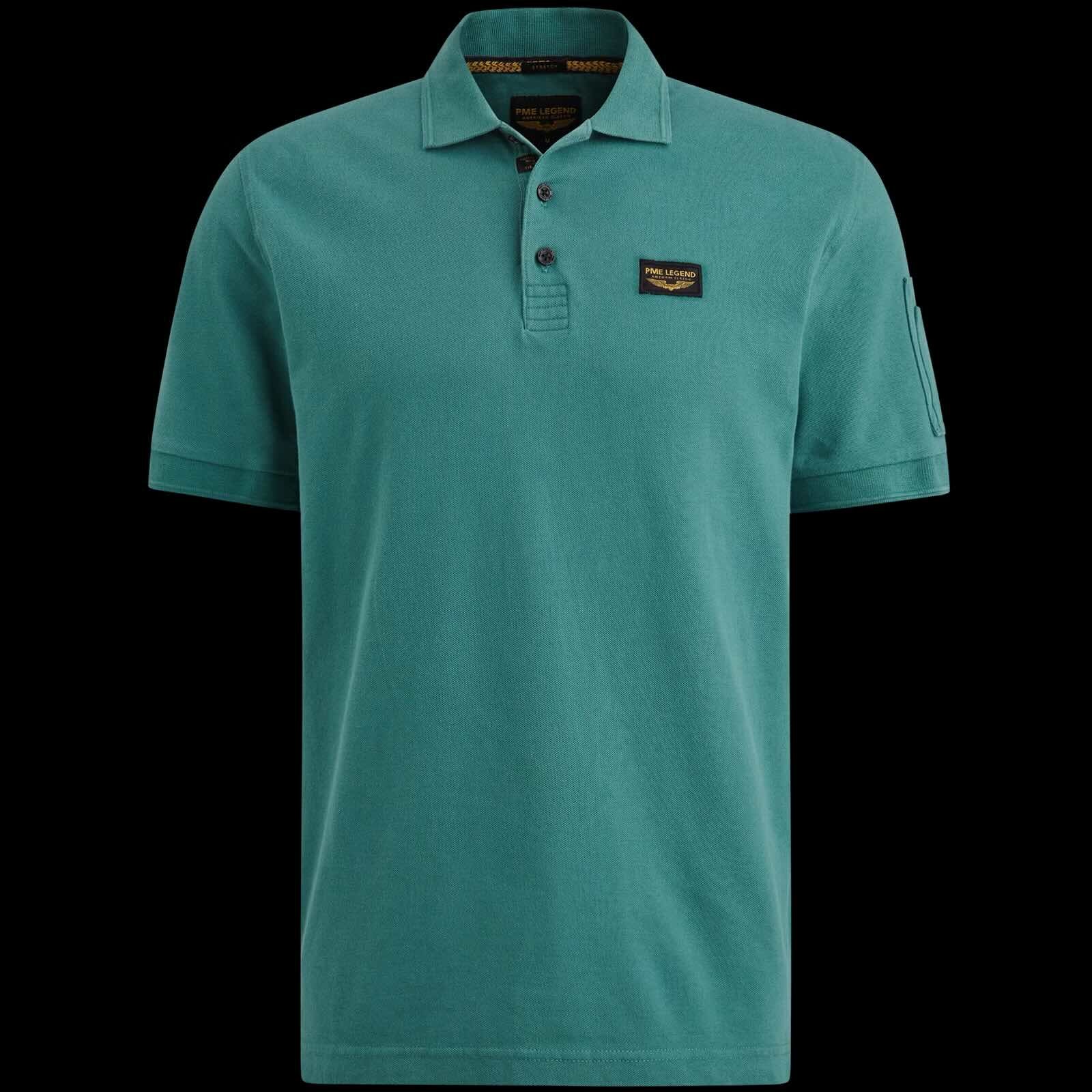 Polo met flight pocket - groen