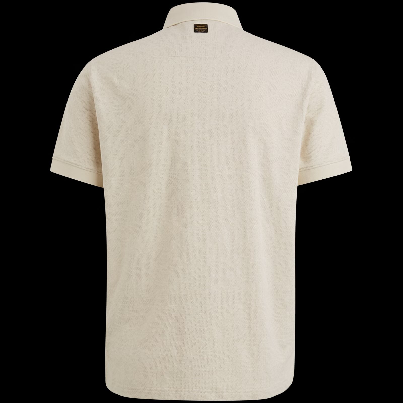 Polo jacquardpatroon - beige
