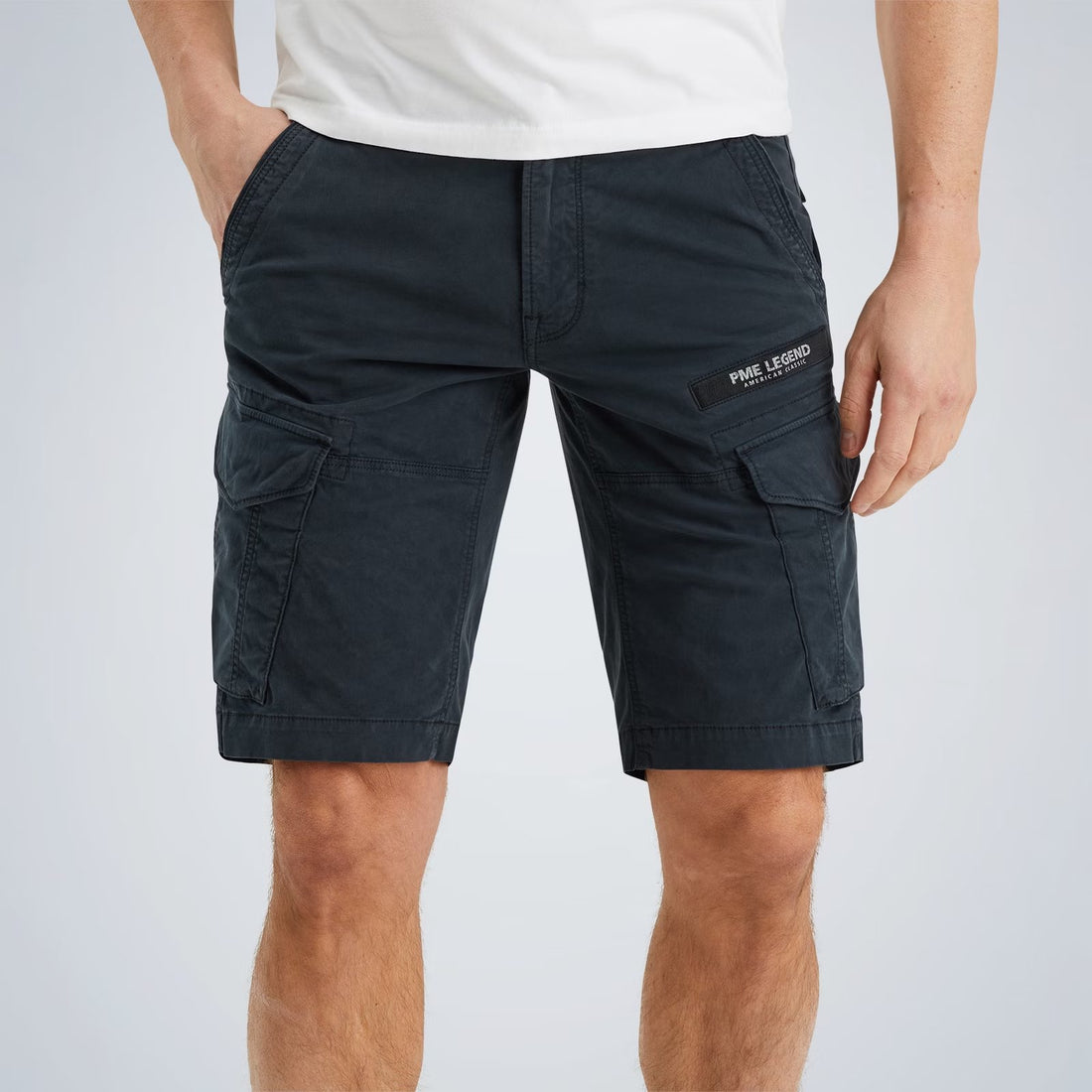 Short Nordrop tapered fit cargo - donkerblauw