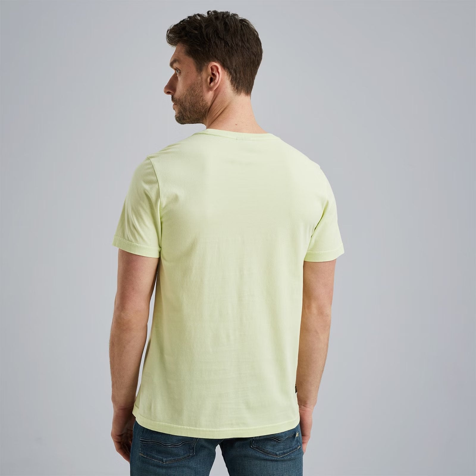 T-Shirt met artwork - limegroen