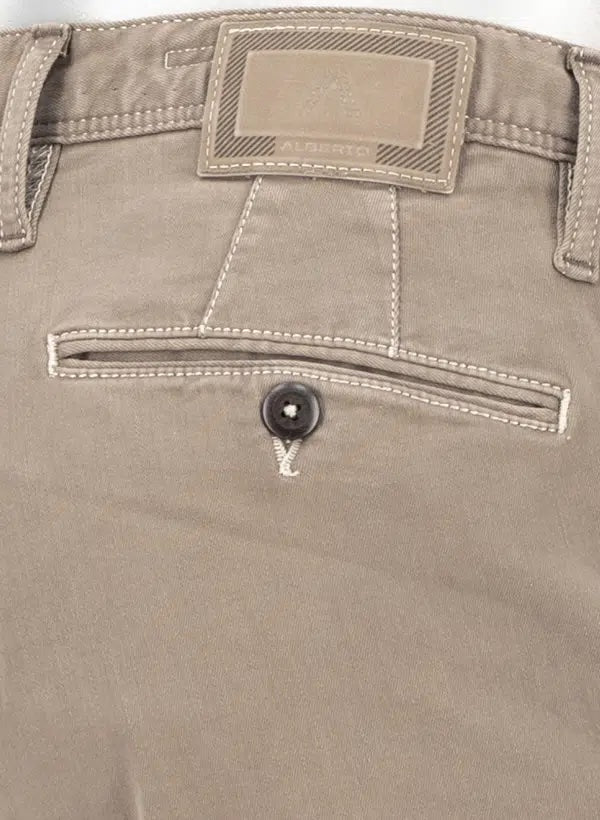 Chino Rob stretch - donkerbeige