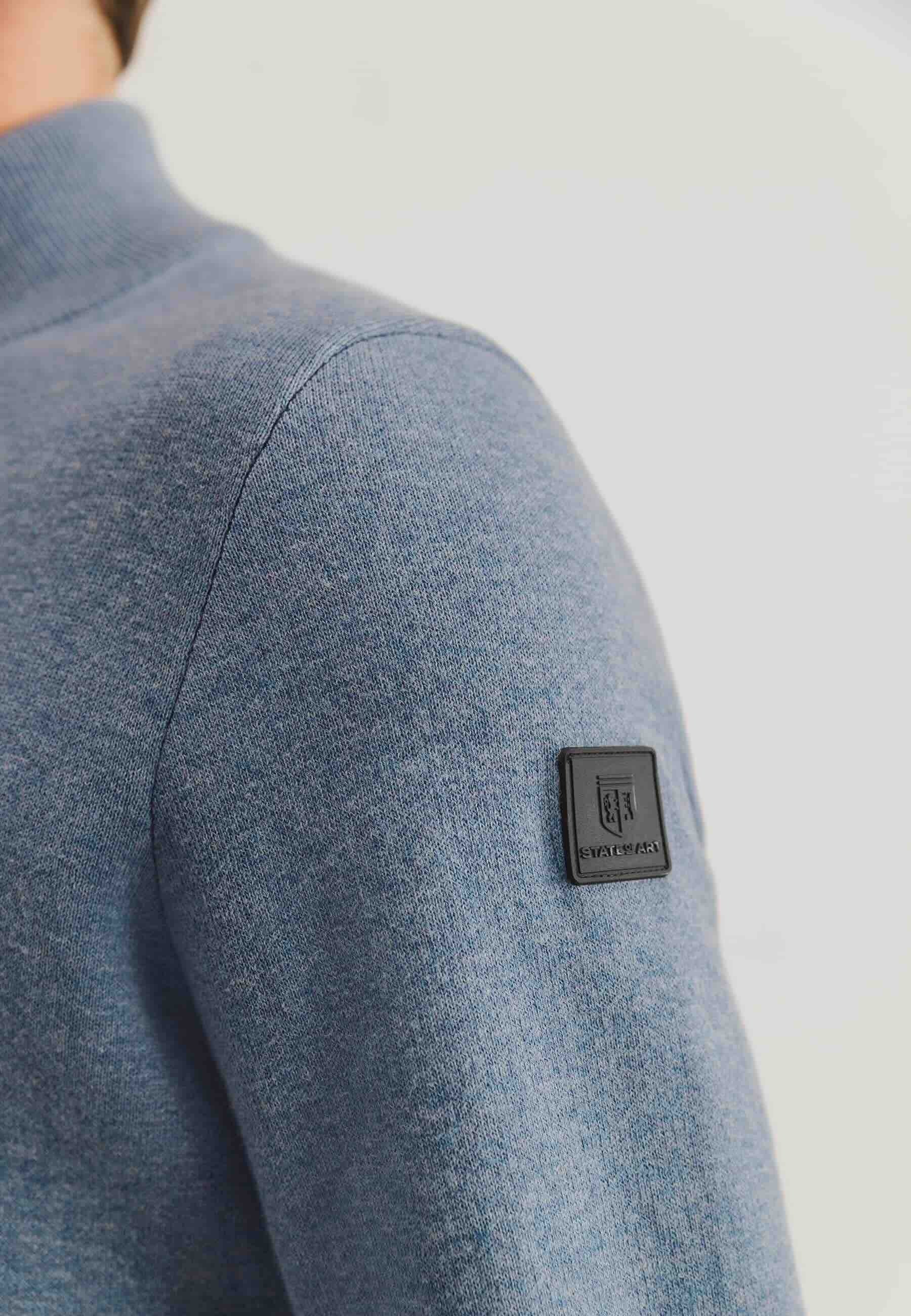 Vest dubbelzijdig gebreid - blauw