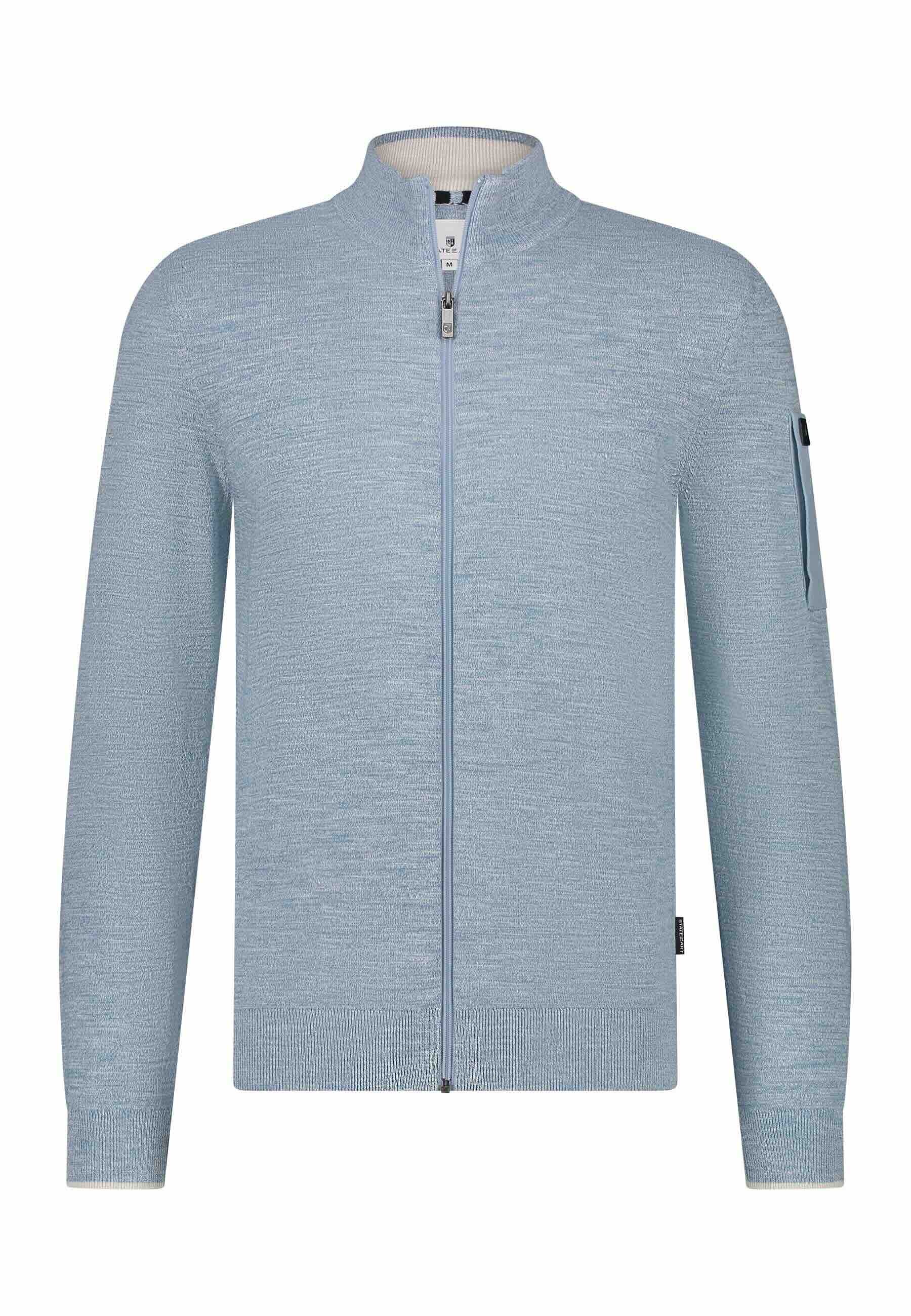 Vest met zakje op mouw - blauw