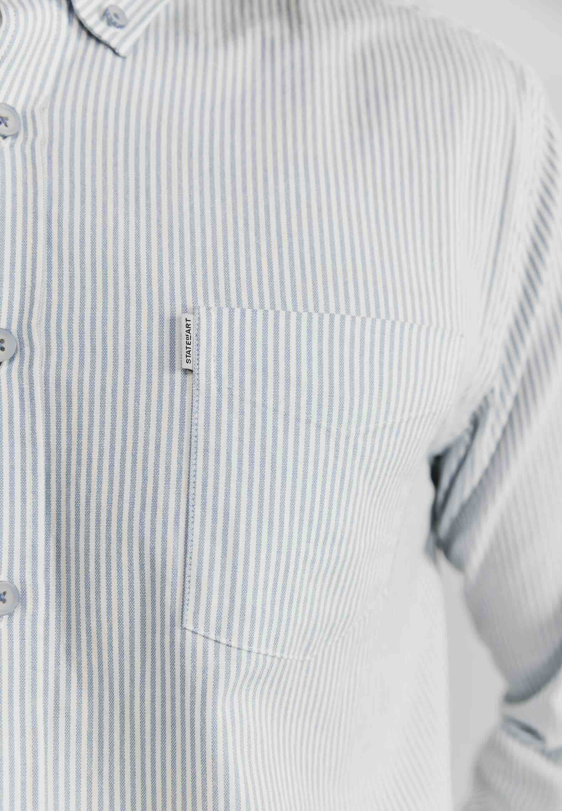 Overhemd gestreept - blauw wit