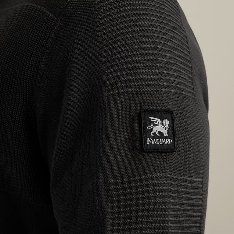 Vest met rits - zwart