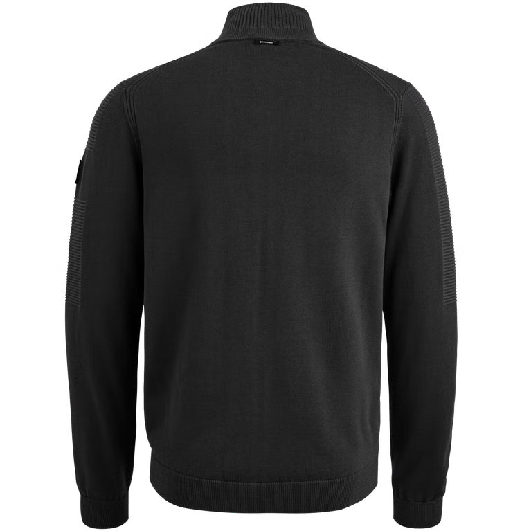 Vest met rits - zwart