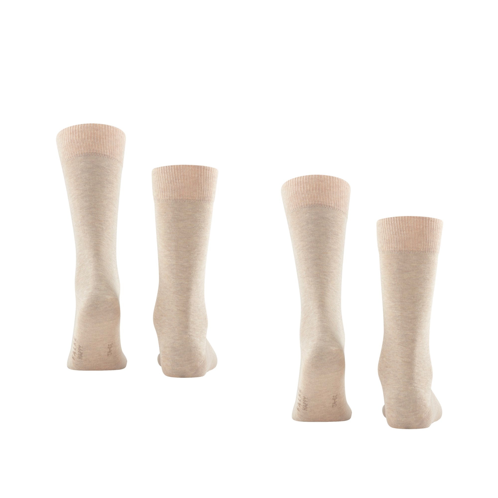 Sokken happy 2-pack zand