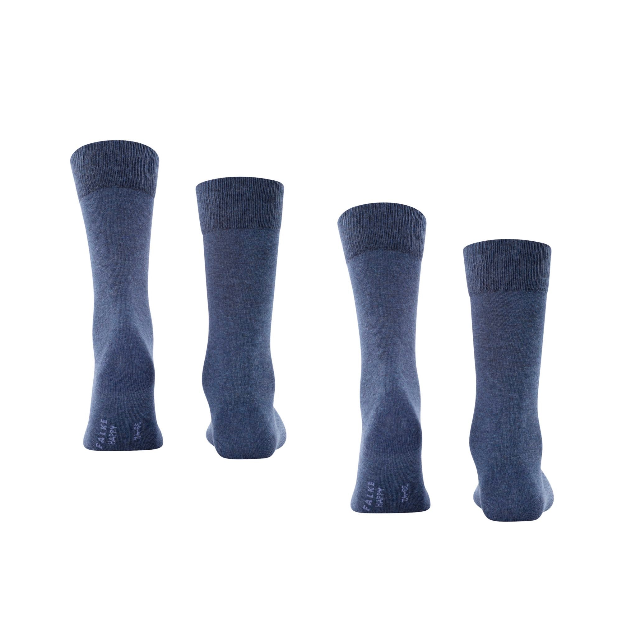 Sokken happy 2-pack middenblauw