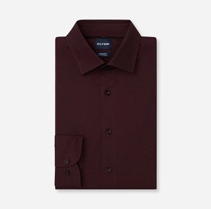 Overhemd Modern Fit Luxor 24/7 - bordeauxrood