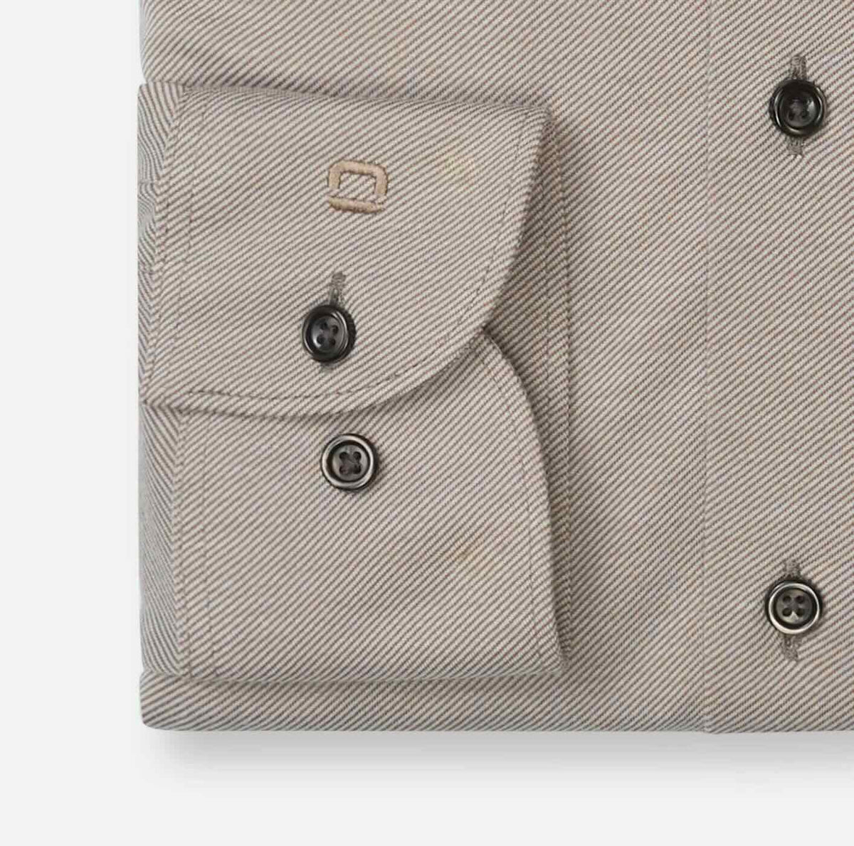 Overhemd Modern Fit Japanese Knitted -beige