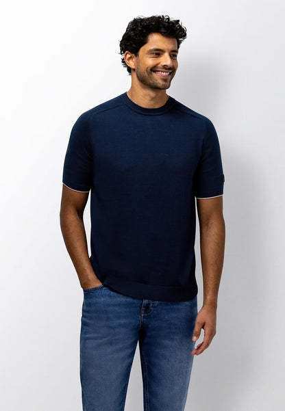 T-shirt ronde hals - blauw