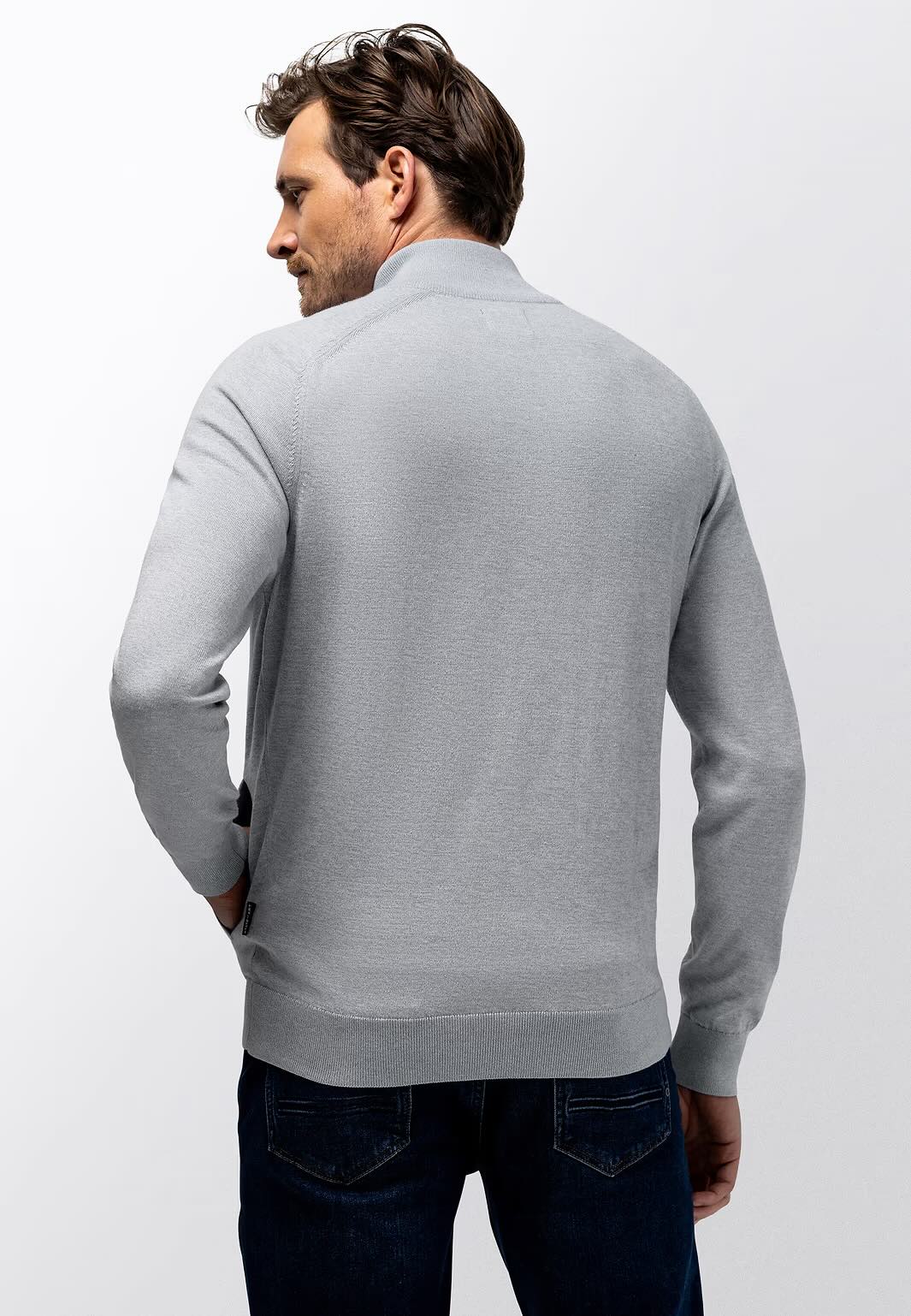 Vest fijn gebreid - blauw