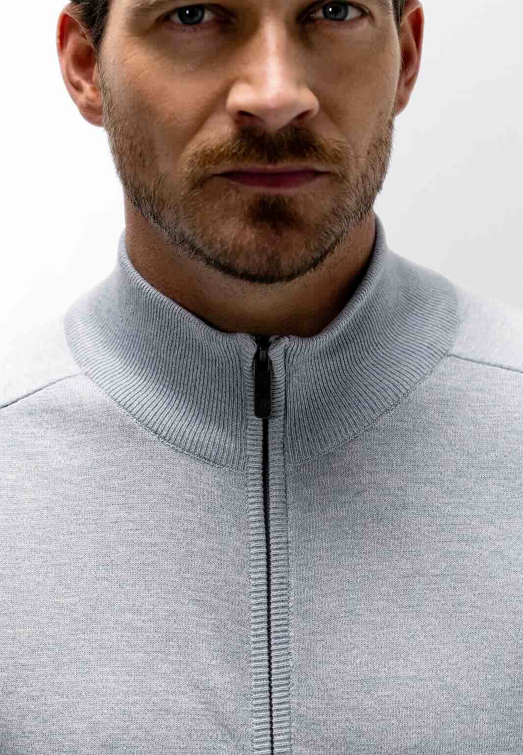 Vest fijn gebreid - blauw