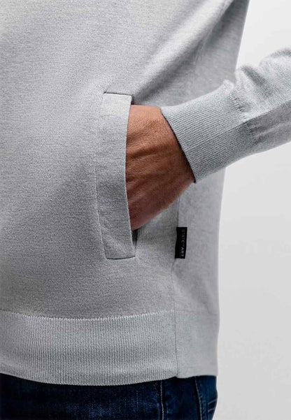 Vest fijn gebreid - blauw