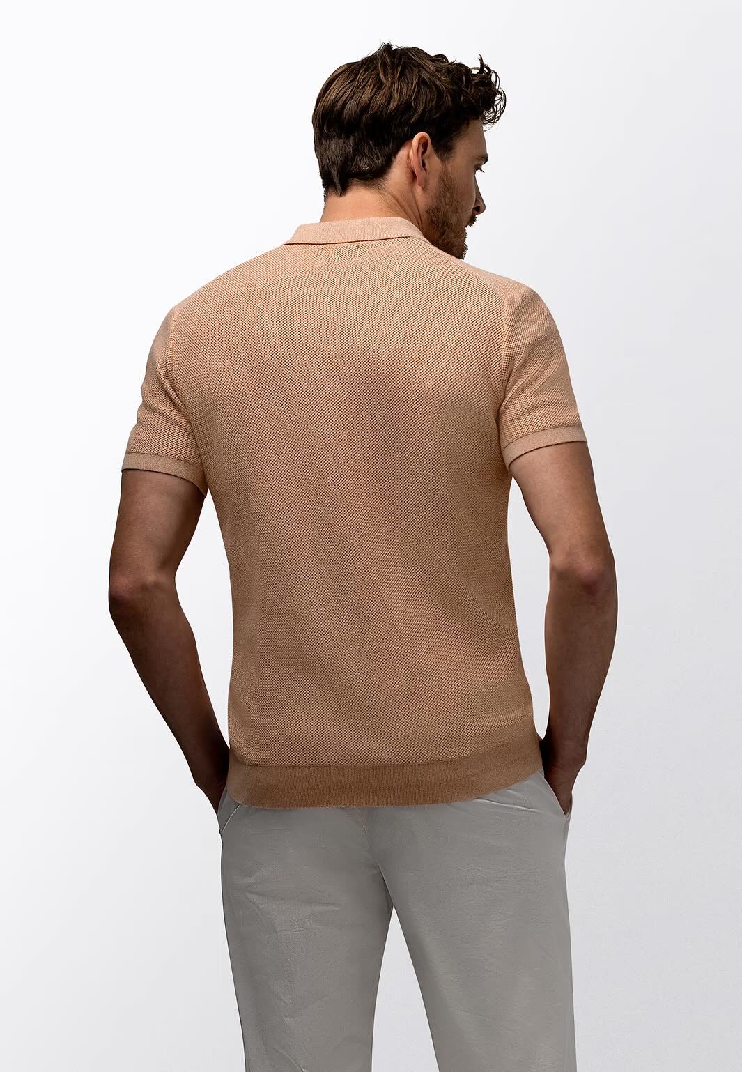 Polo honingraatstructuur - oranje