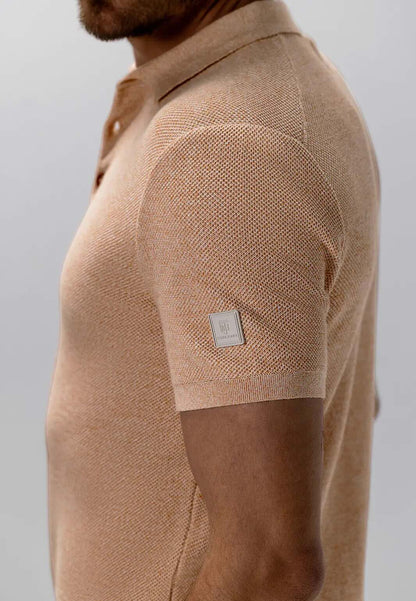 Polo honingraatstructuur - oranje