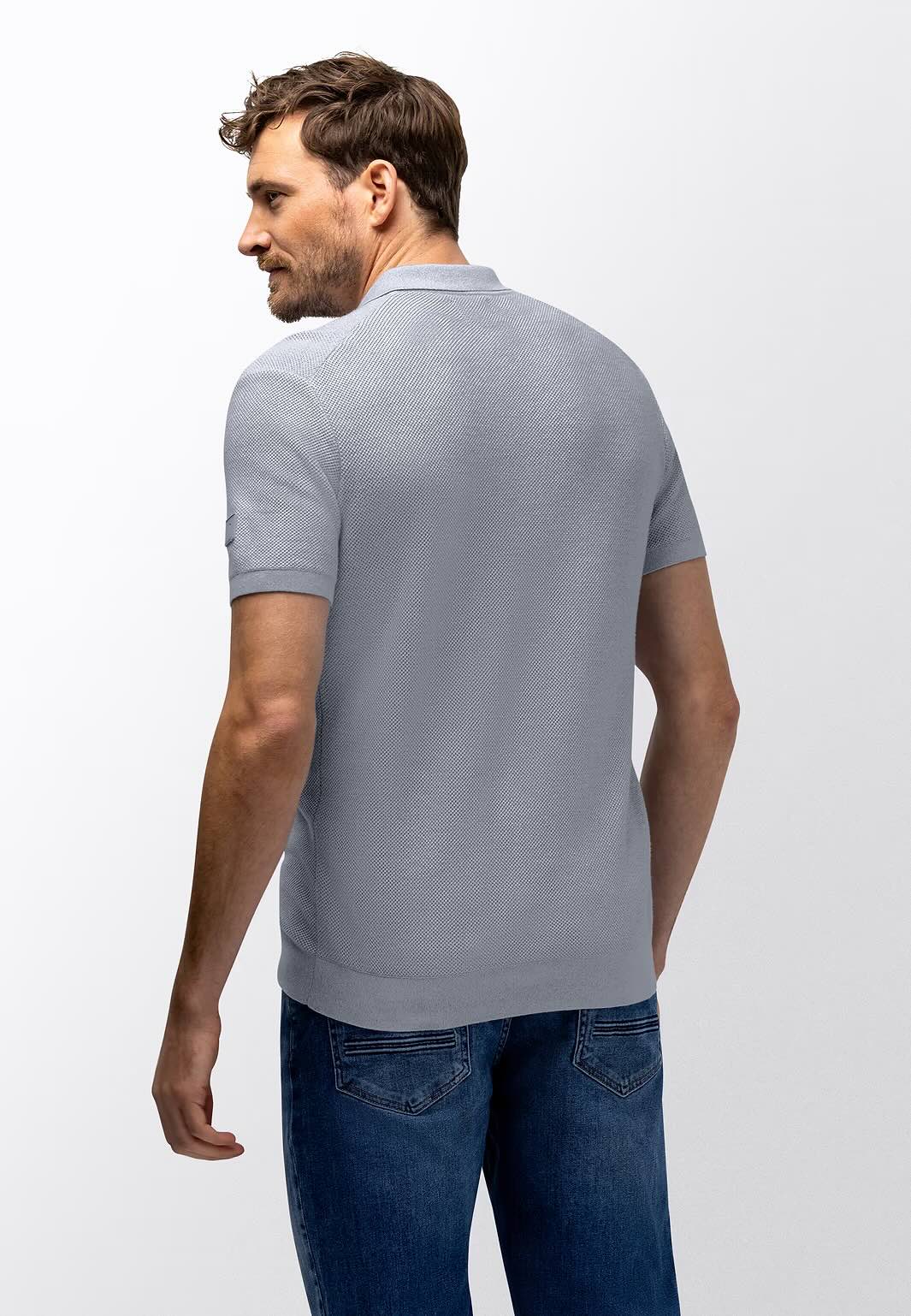 Polo honingraatstructuur - blauw