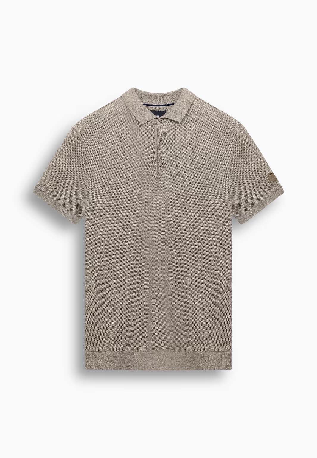 Polo honingraatstructuur - beige